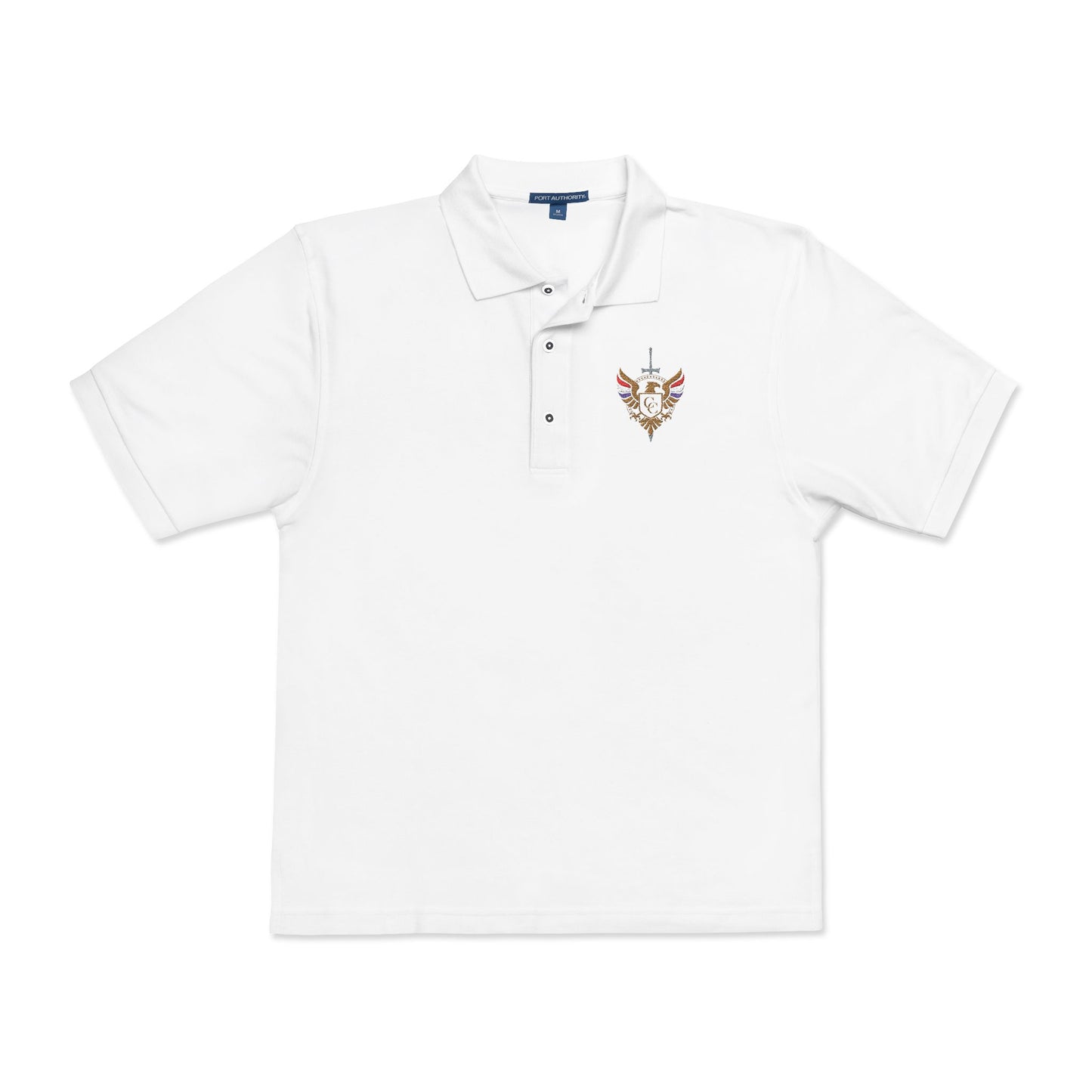 Constitutional Commission | Embroidered Polo Polo Shirt, Casual Dress Shirt